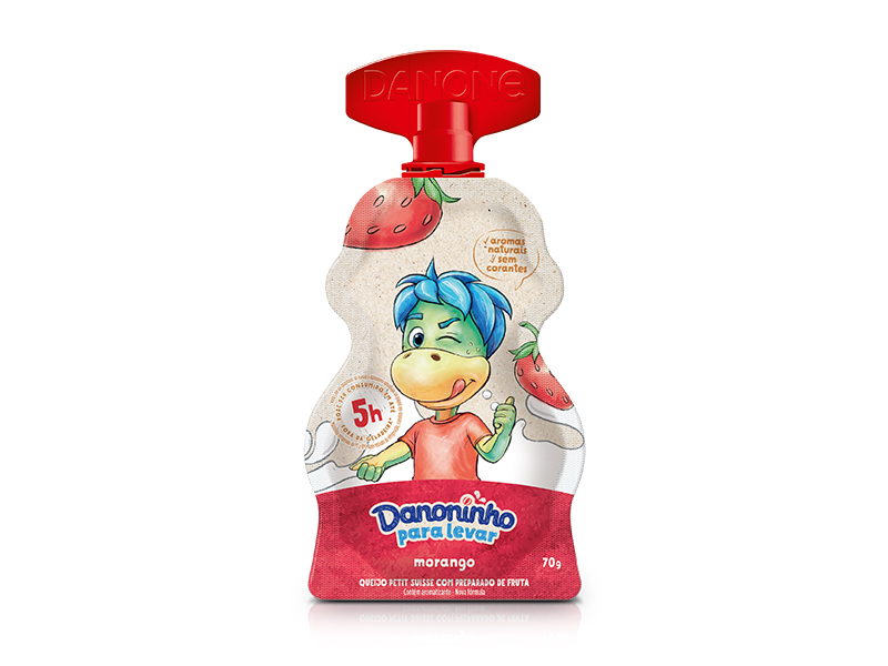 IOGURTE DANONE DANONINHO PARA LEVAR MORANGO 70G