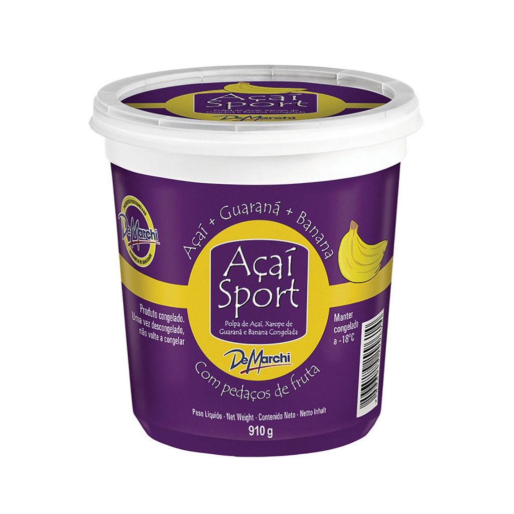 CREME DE AÇAÍ SPORT COM BANANA DE MARCHI 910G