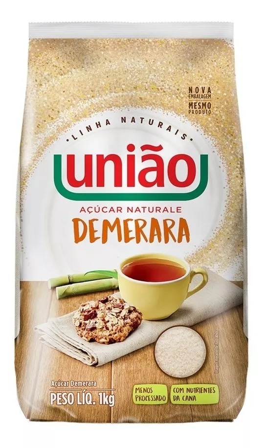 AÇÚCAR DEMERARA UNIÃO 1KG