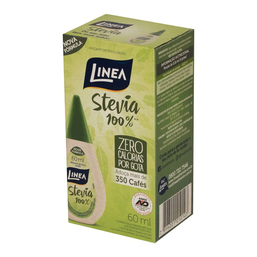 ADOÇANTE LINEA STEVIA 60ML