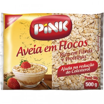 AVEIA EM FLOCOS PINK 500G