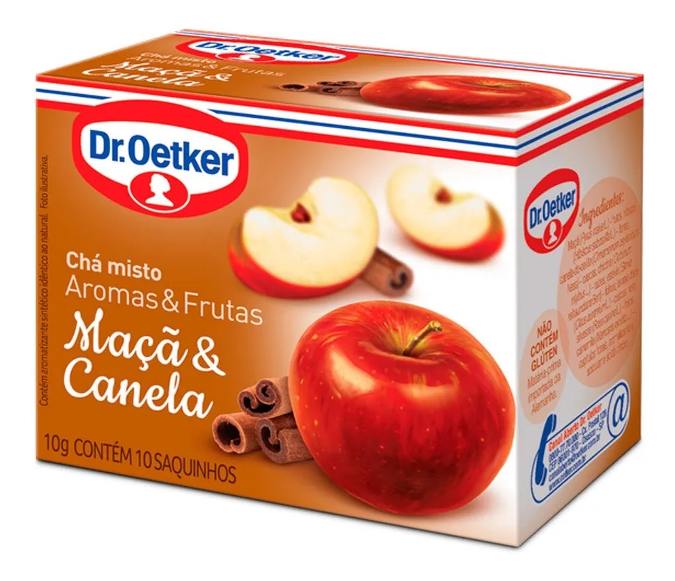 CHÁ DR OETKER MAÇÃ E CANELA 10G