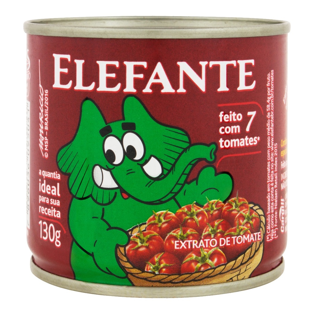 EXTRATO DE TOMATE ELEFANTE 130G