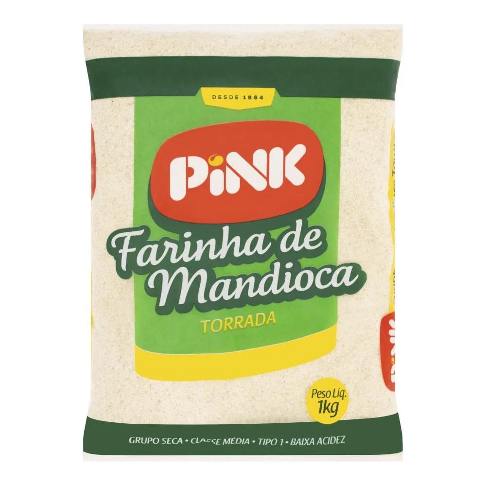 FARINHA DE MANDIOCA TORRADA PINK 1KG