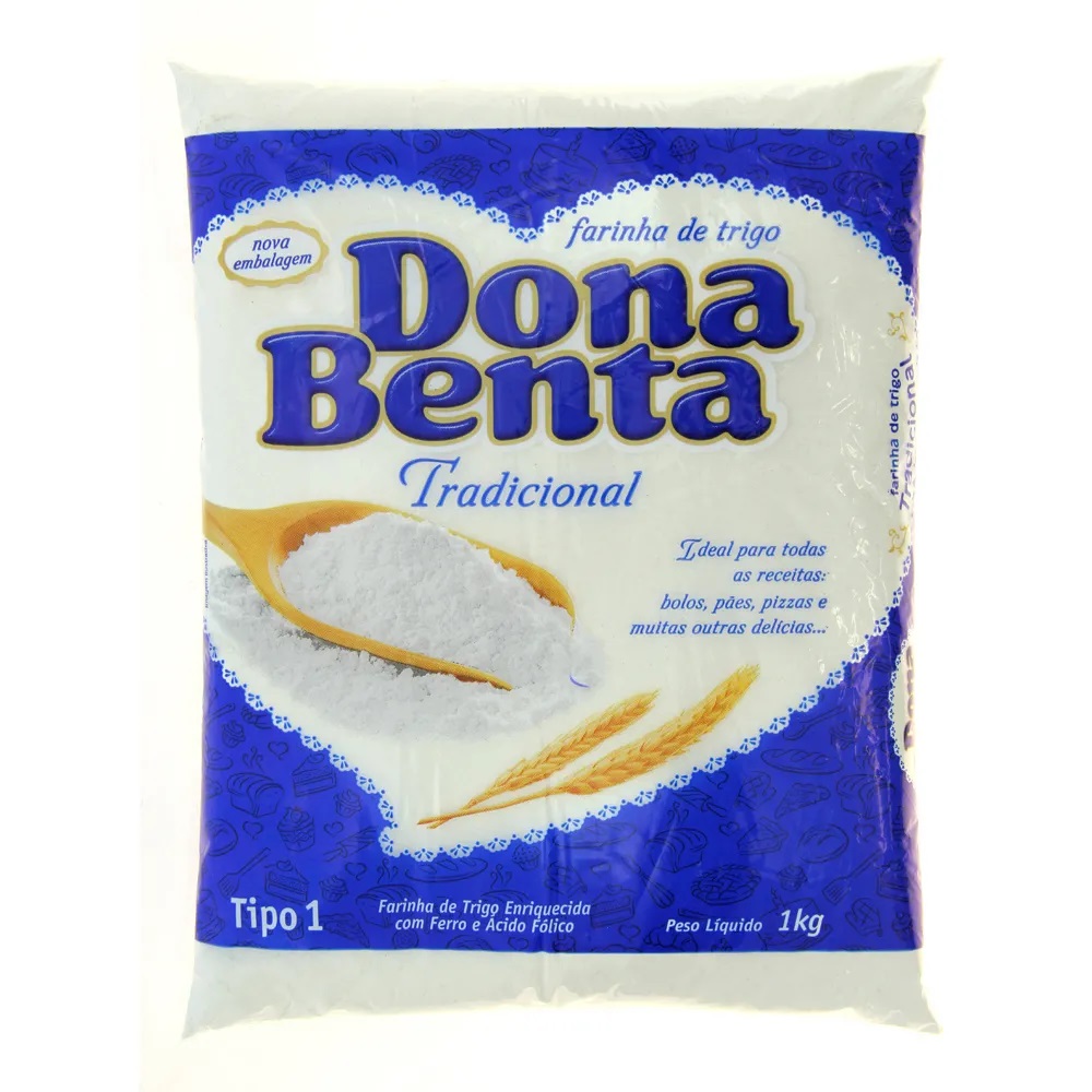 FARINHA DE TRIGO TRADICIONAL DONA BENTA 1KG