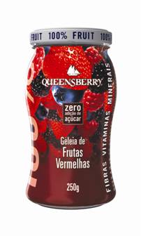 GELEIA QUEENSBERRY 100% FRUTAS VERMELHAS 250G