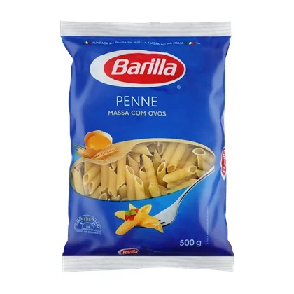 MACARRÃO ITALIANO BARILLA COM OVOS PENNE 500G