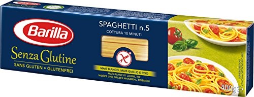 MACARRÃO ITALIANO BARILLA SPAGUETTI N 5 SENZA GLUTINE 400G