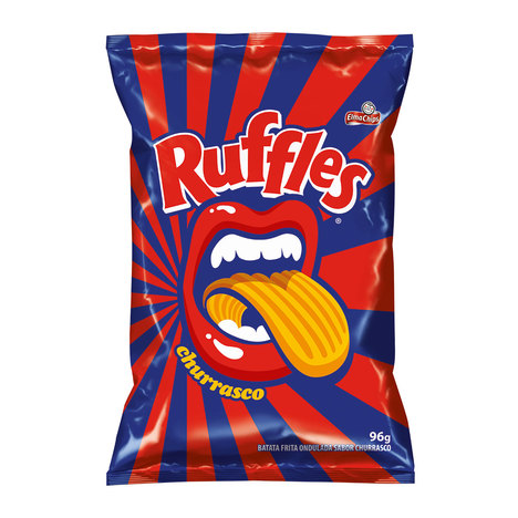 SALGADINHO ELMA CHIPS RUFFLES CHURRASCO 96G