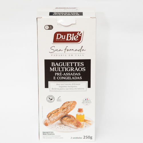 BAGUETE MULTIGRÃOS PRÉ ASSADA DUBLÉ 250G