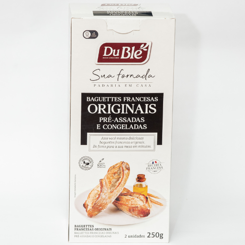 BAGUETE FRANCESA ORIGINAL PRÉ ASSADA DUBLÉ 250G