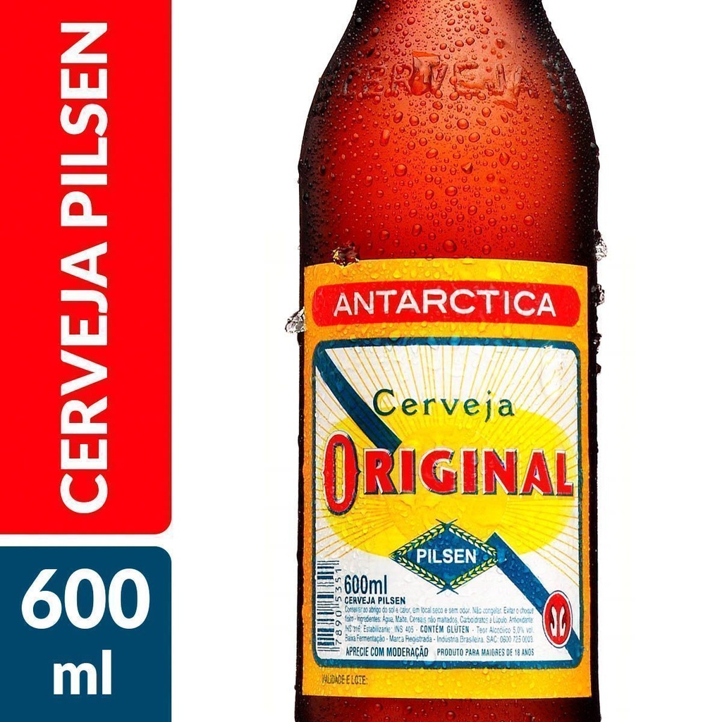 CERVEJA ANTARCTICA ORIGINAL 600ML