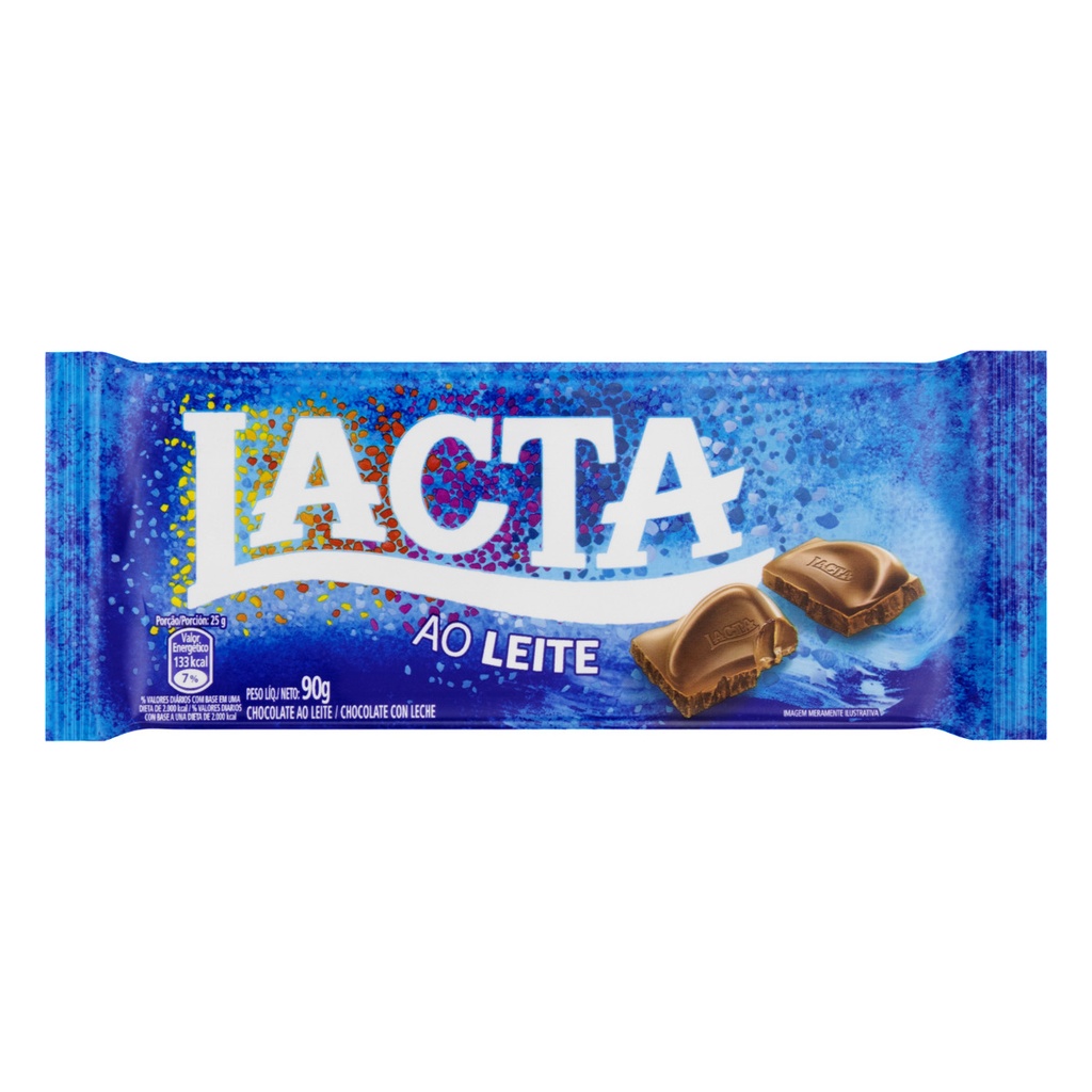 CHOCOLATE LACTA AO LEITE 90G