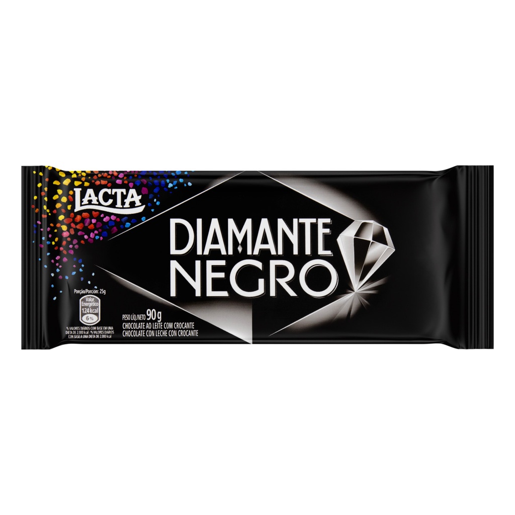CHOCOLATE LACTA DIAMANTE NEGRO 90G