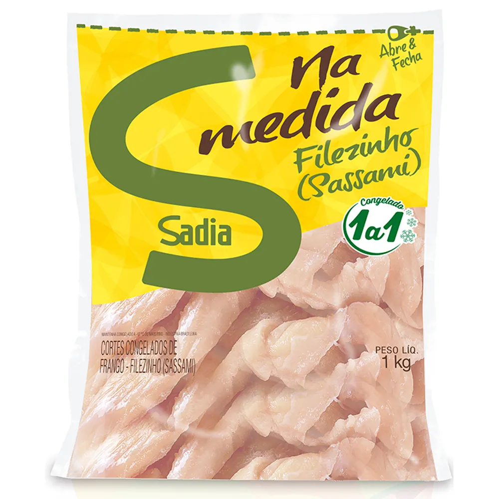 FILEZINHO PEITO FRANGO CONGELADO SADIA 1KG