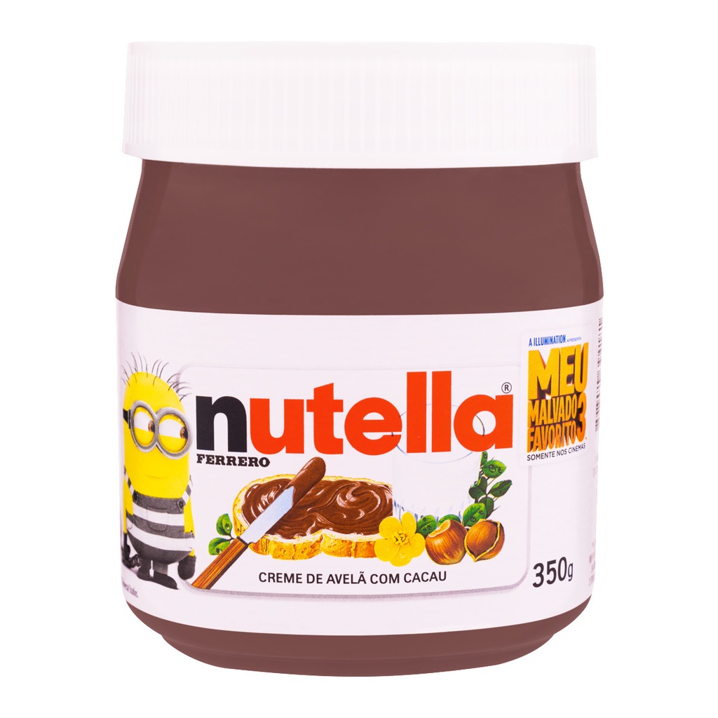 CREME DE AVELÃ COM CACAU NUTELLA 350G