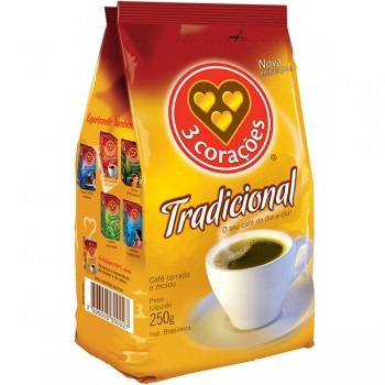 CAFÉ 3 CORAÇÕES TRADICIONAL 250G