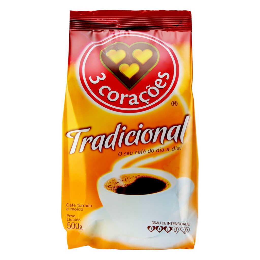 CAFE 3 CORAÇÕES TRADICIONAL 500G