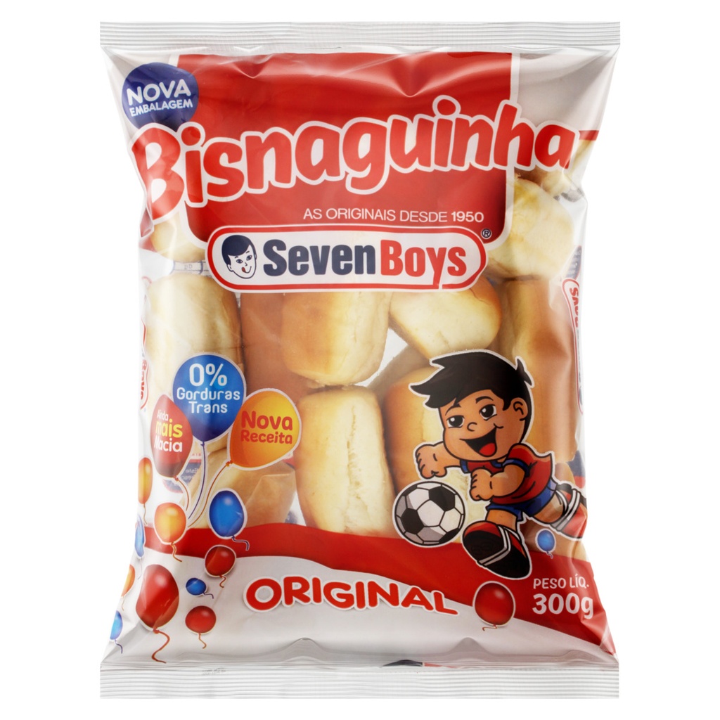 BISNAGUINHA SEVEN BOYS TRADICIONAL 300G