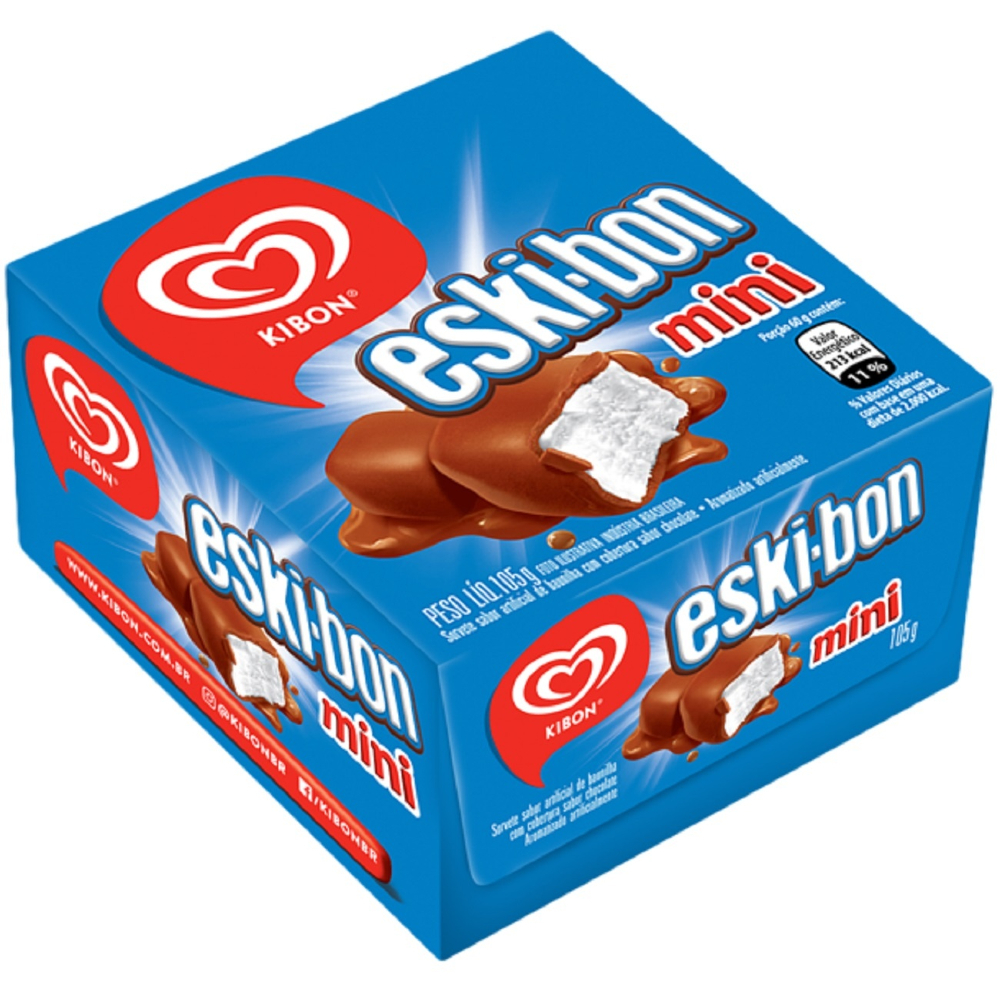 SORVETE KIBON ESKIBON MINI BOMBOM GELADO 135ML